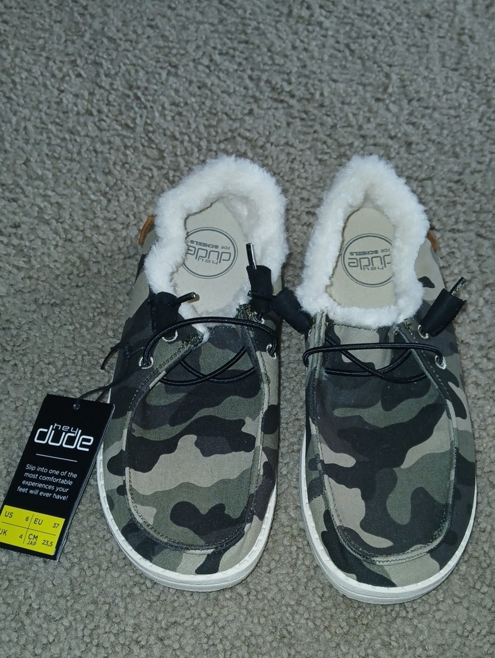 Hey Dude Camo Sherpa